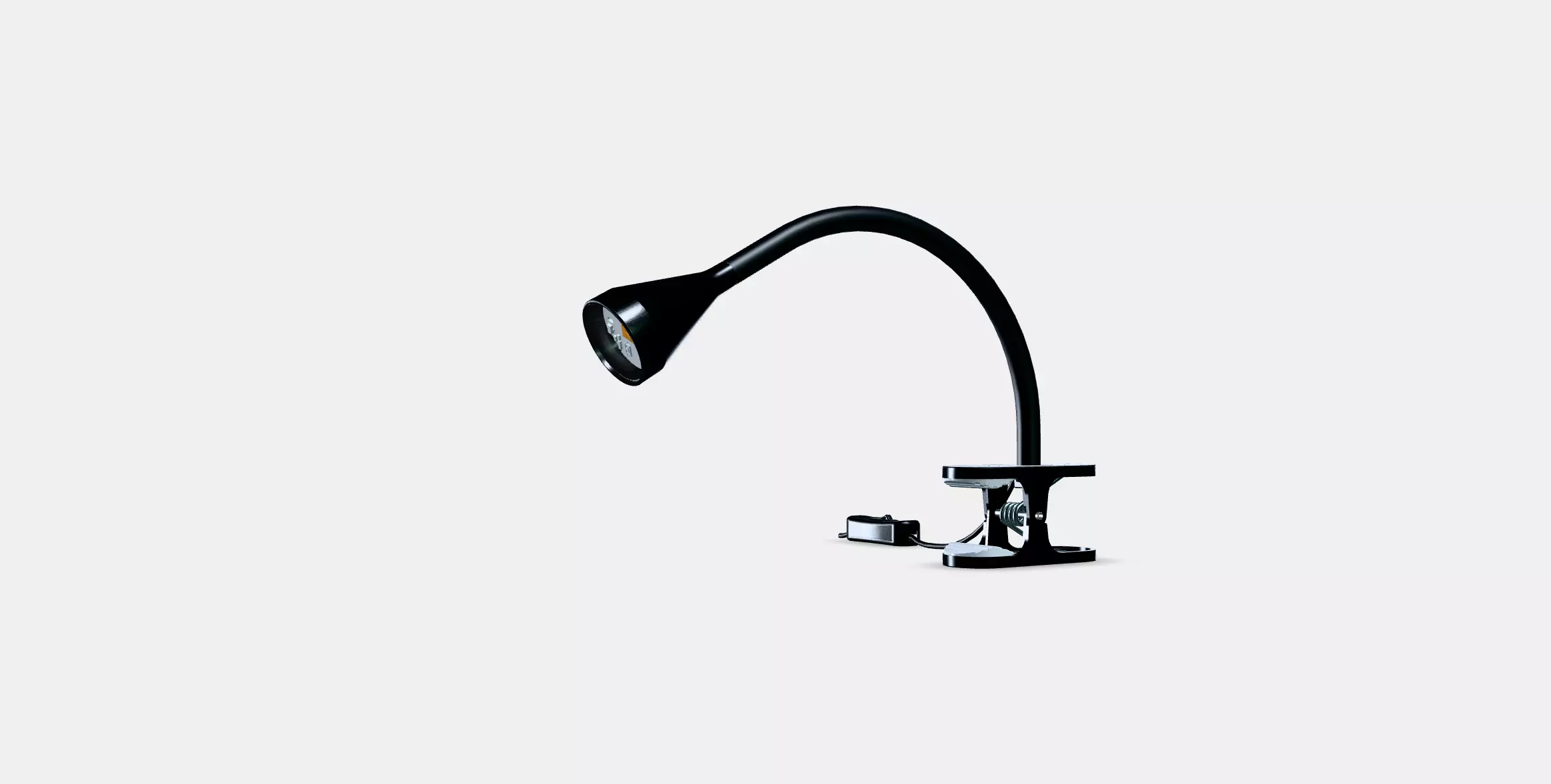 NAVLINGE LED clamp spotlight Low-poly 3D model_0