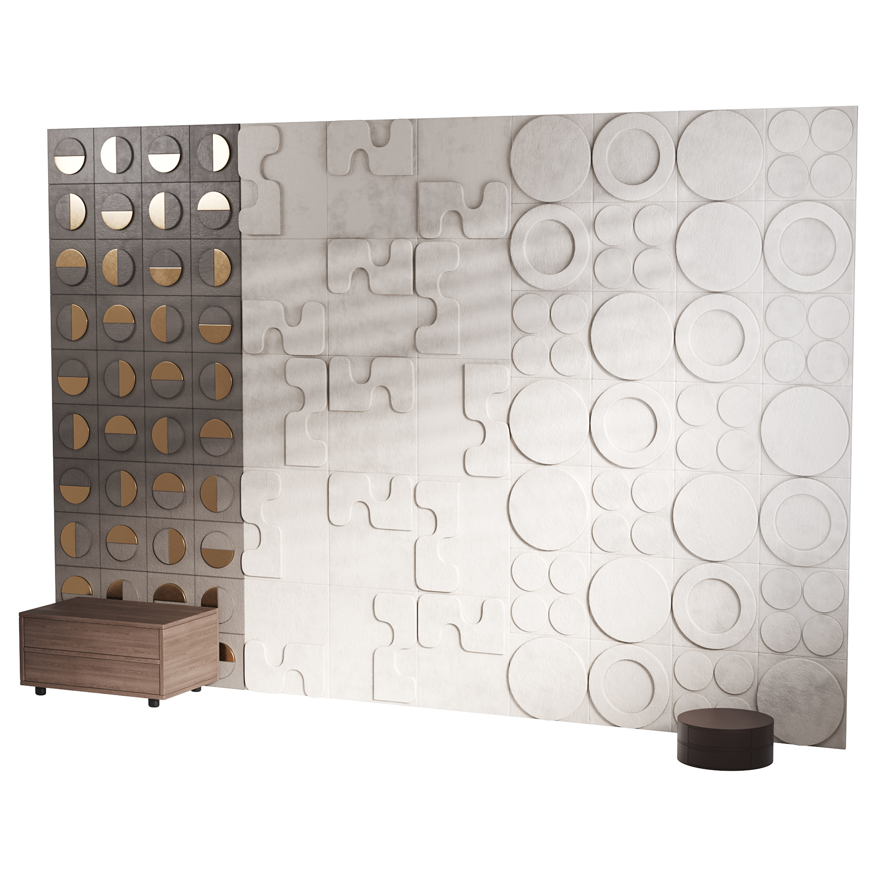 Decorative Wall panel  64 3D model_3