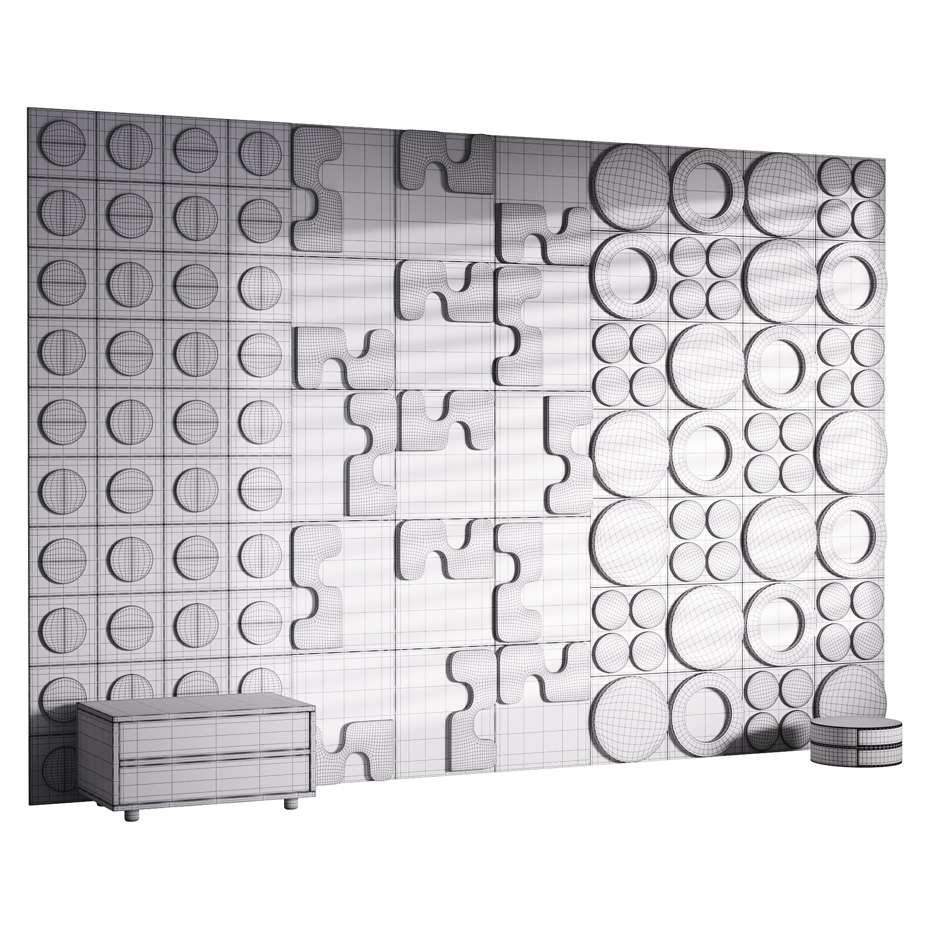 Decorative Wall panel  64 3D model_13