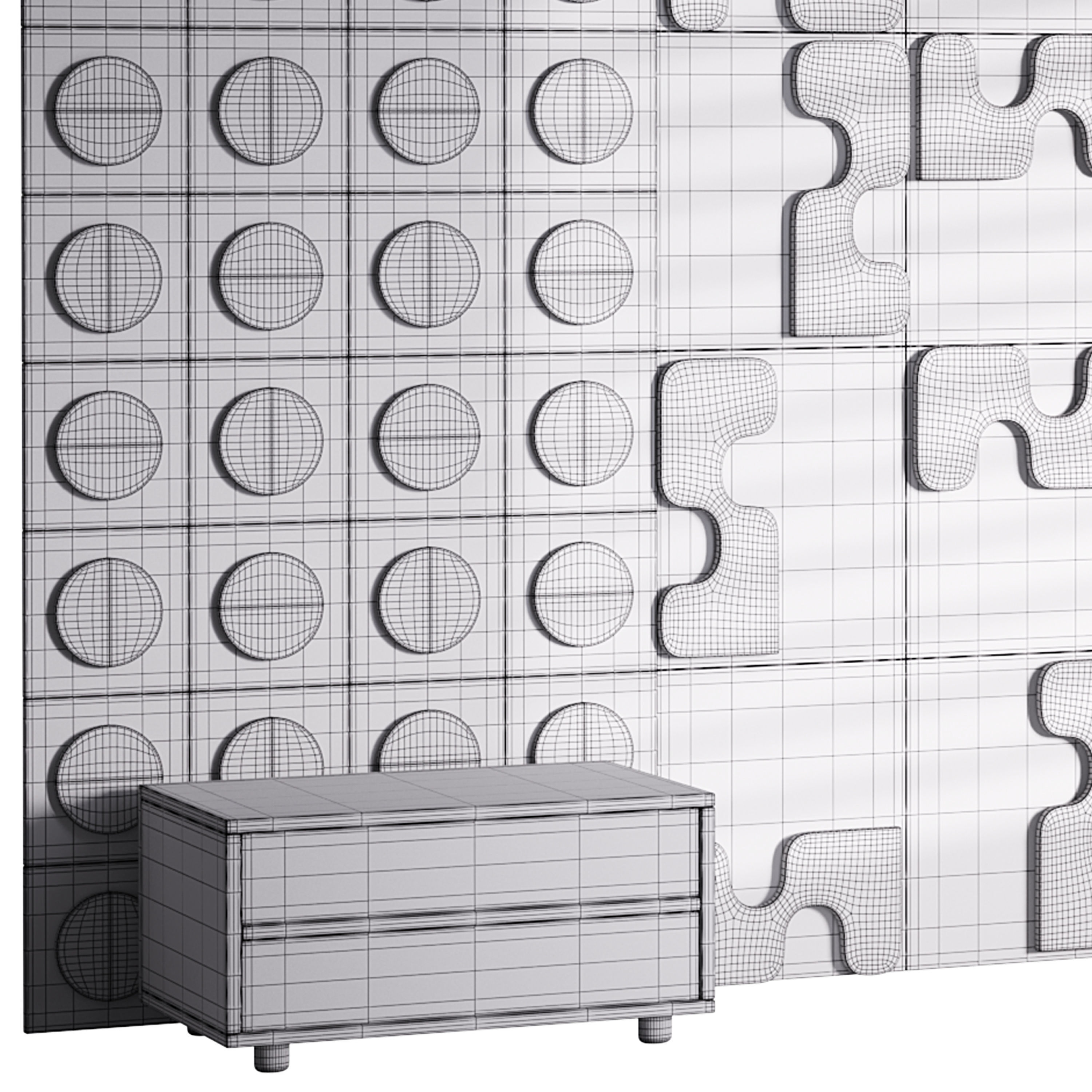 Decorative Wall panel  64 3D model_14