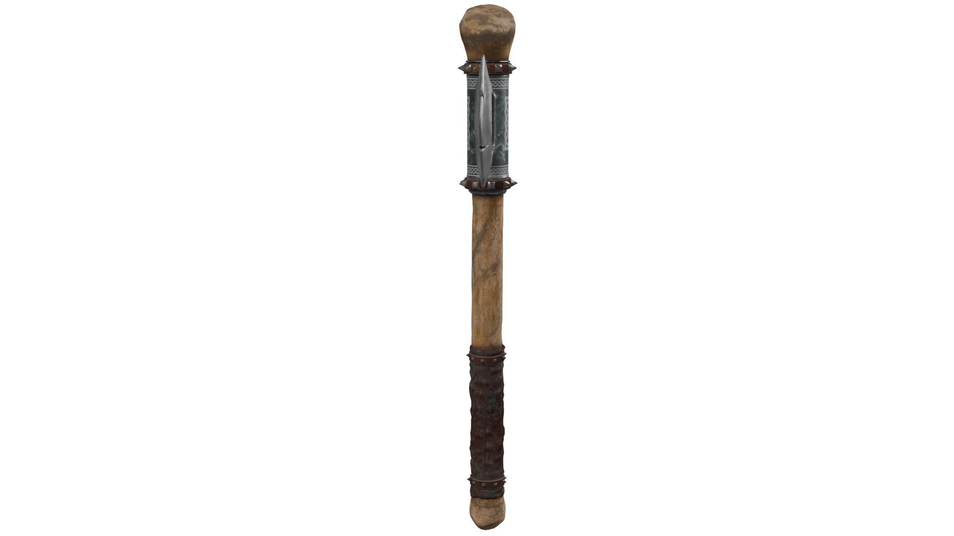 Medieval Axe 3D model_3