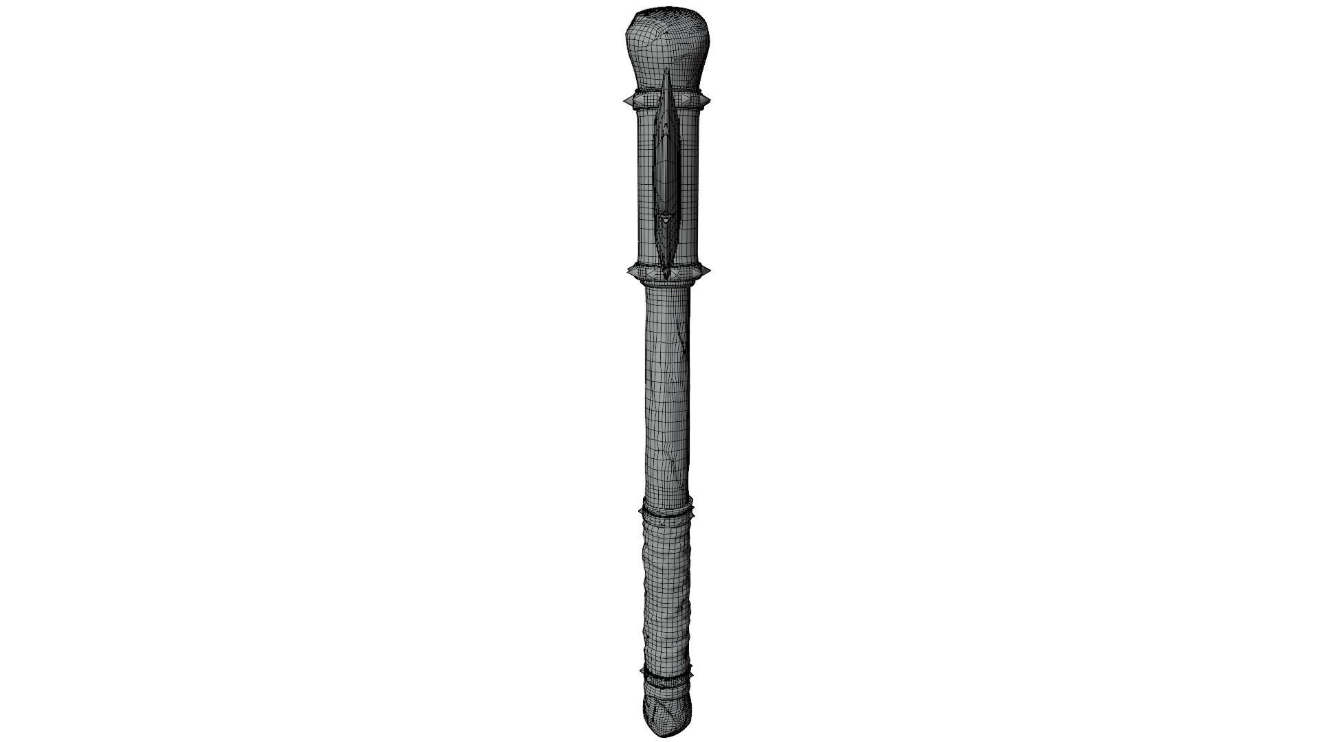 Medieval Axe 3D model_12