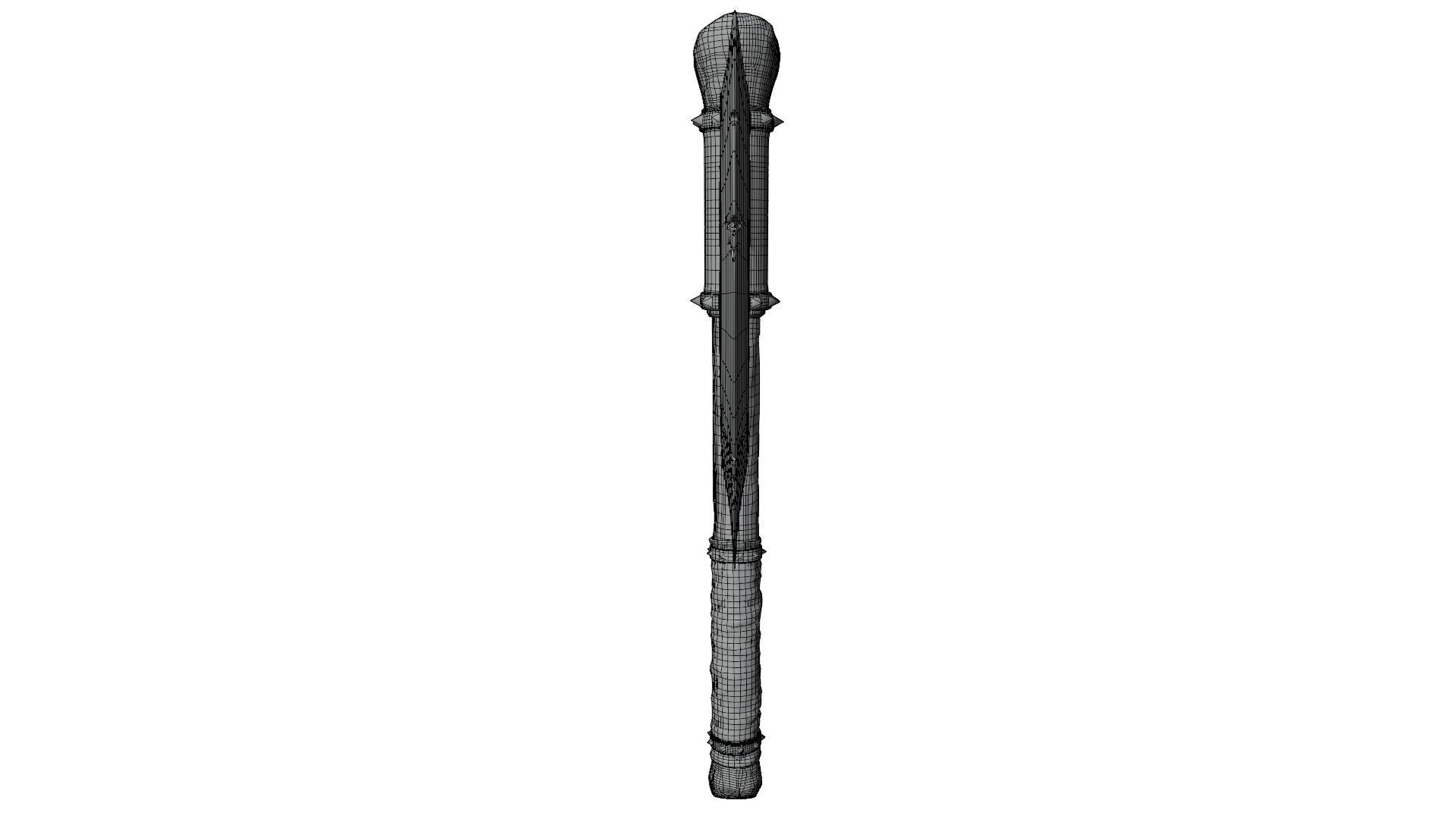 Medieval Axe 3D model_16