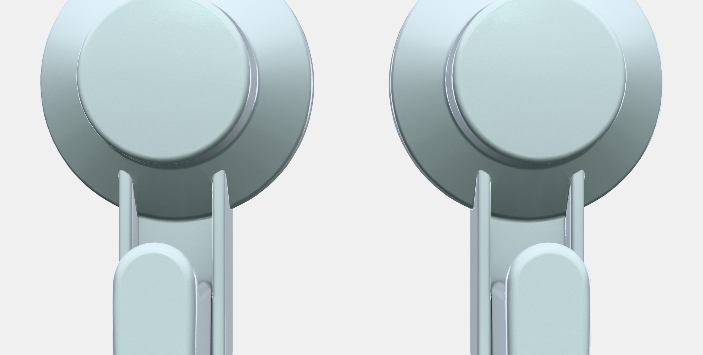 TISKEN Hook with suction cup Low-poly 3D model_11