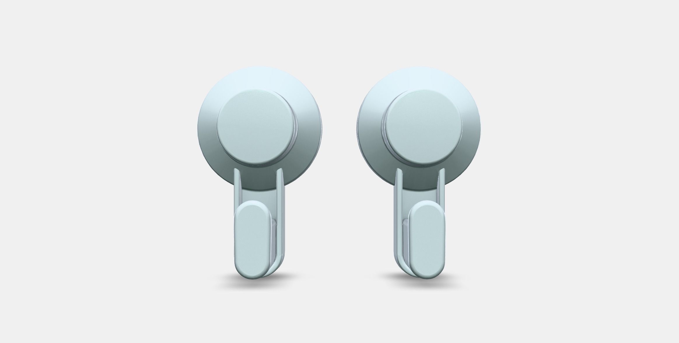 TISKEN Hook with suction cup Low-poly 3D model_10