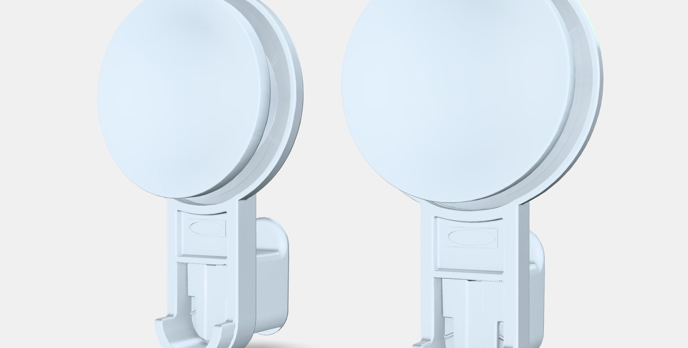 TISKEN Hook with suction cup Low-poly 3D model_6