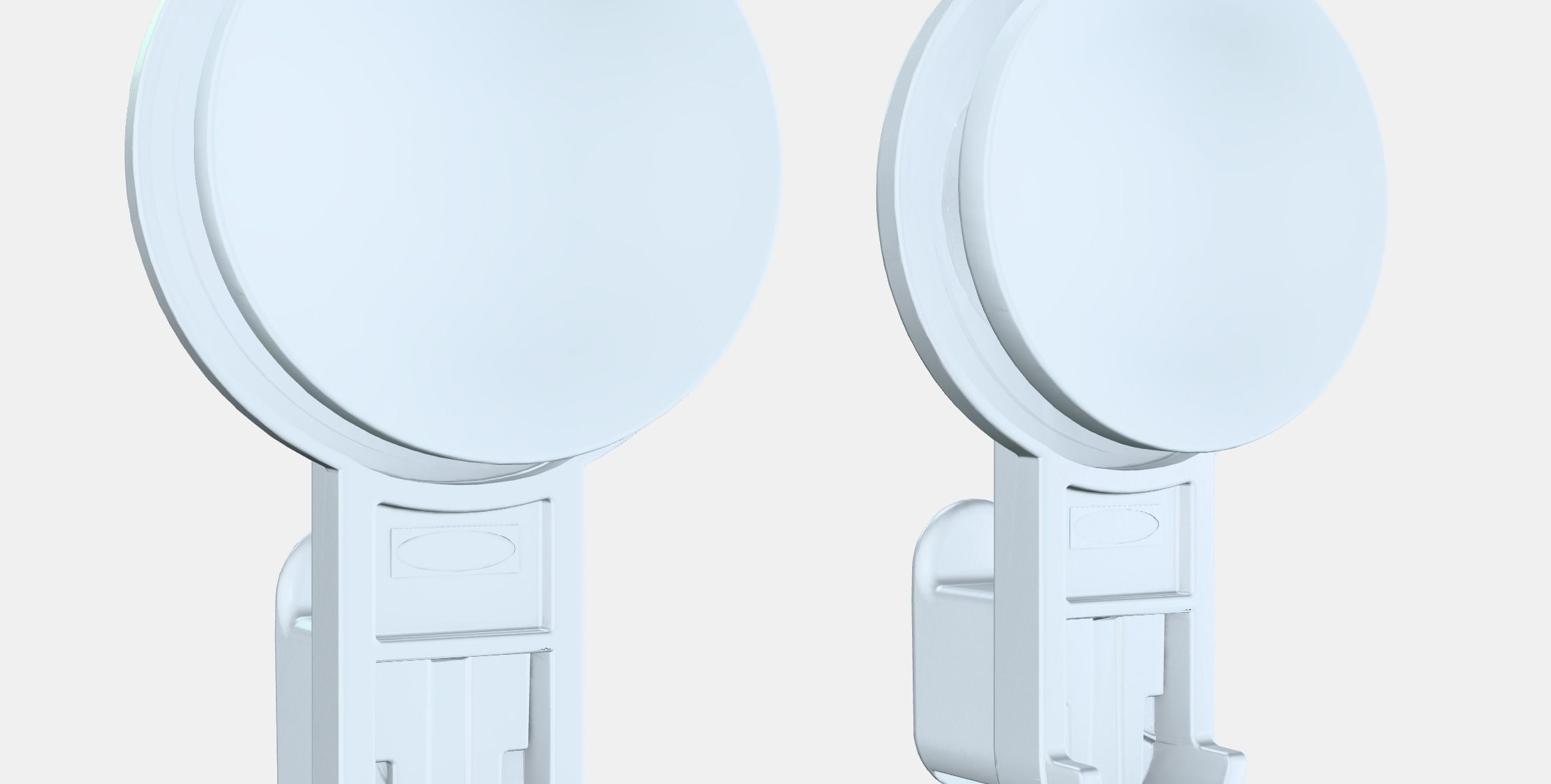 TISKEN Hook with suction cup Low-poly 3D model_2