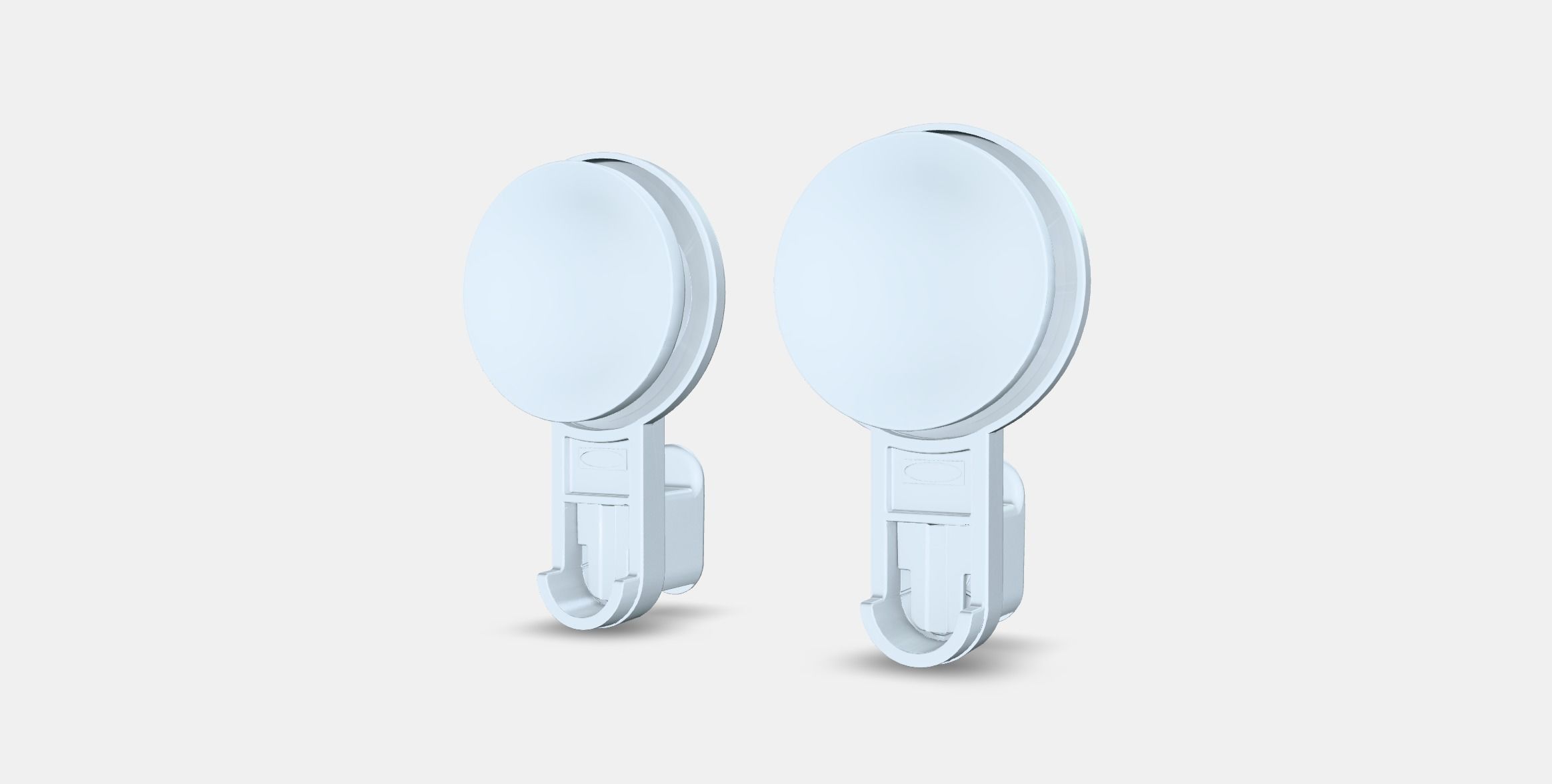 TISKEN Hook with suction cup Low-poly 3D model_5