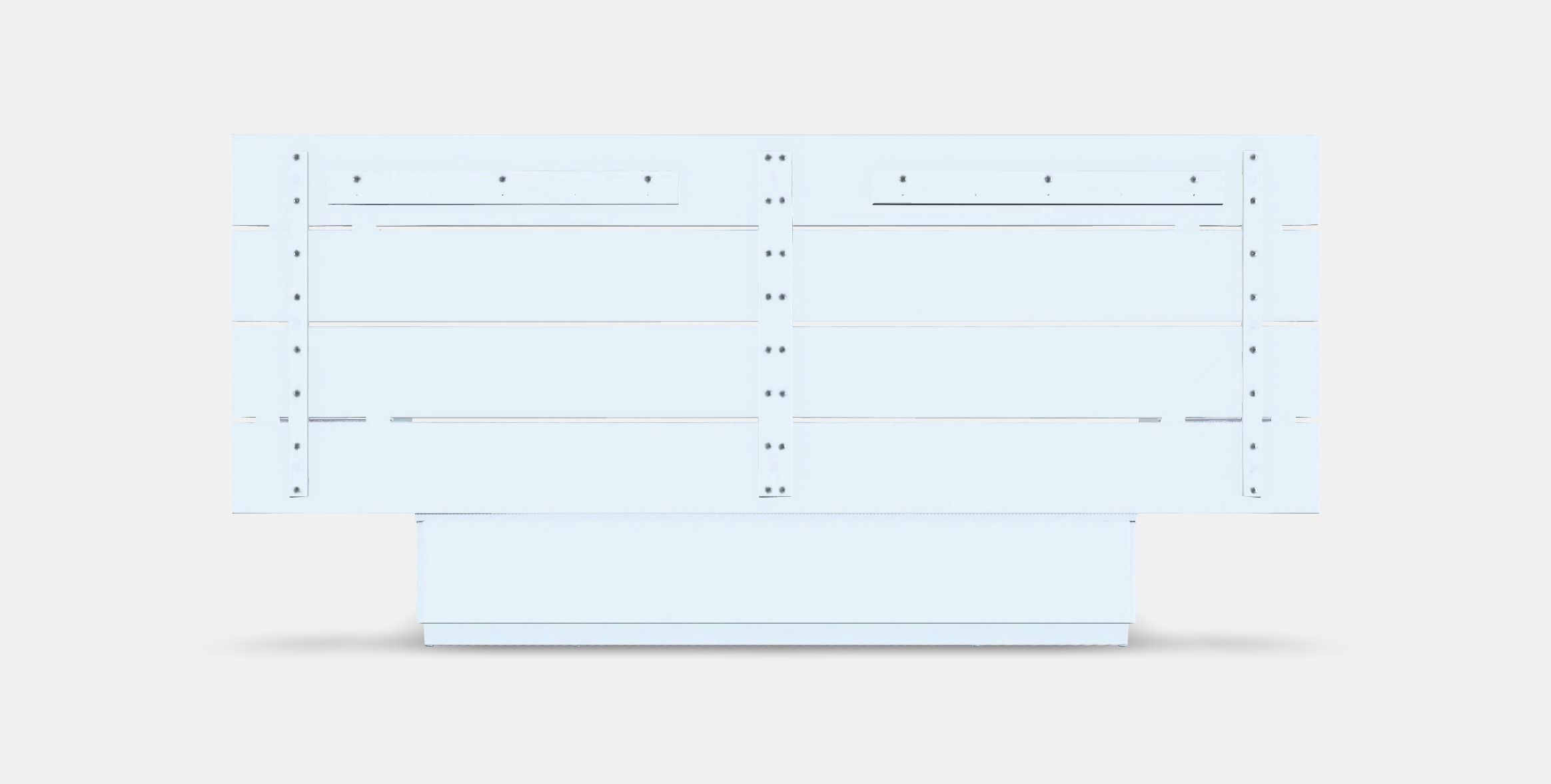 NORDLI Bed frame w storage and headboard Low-poly 3D model_15