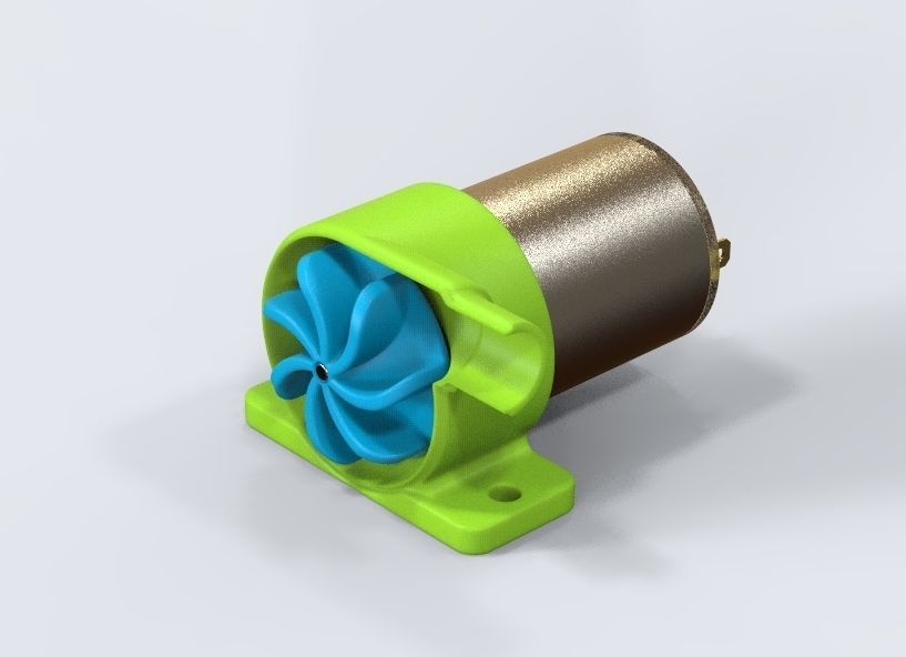 Pump For Aquarium  3D print model_32