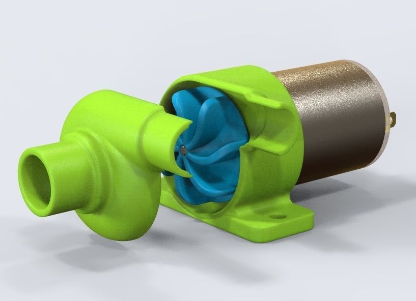 Pump For Aquarium  3D print model_48