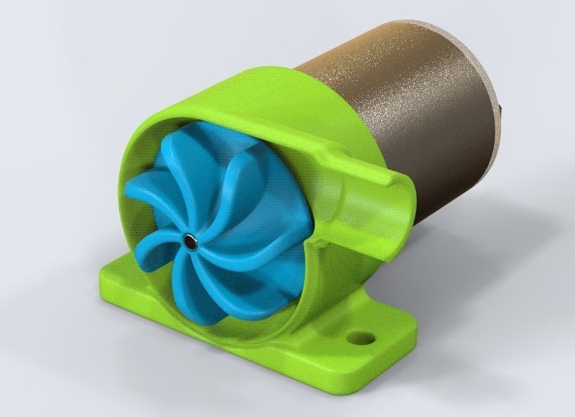 Pump For Aquarium  3D print model_2