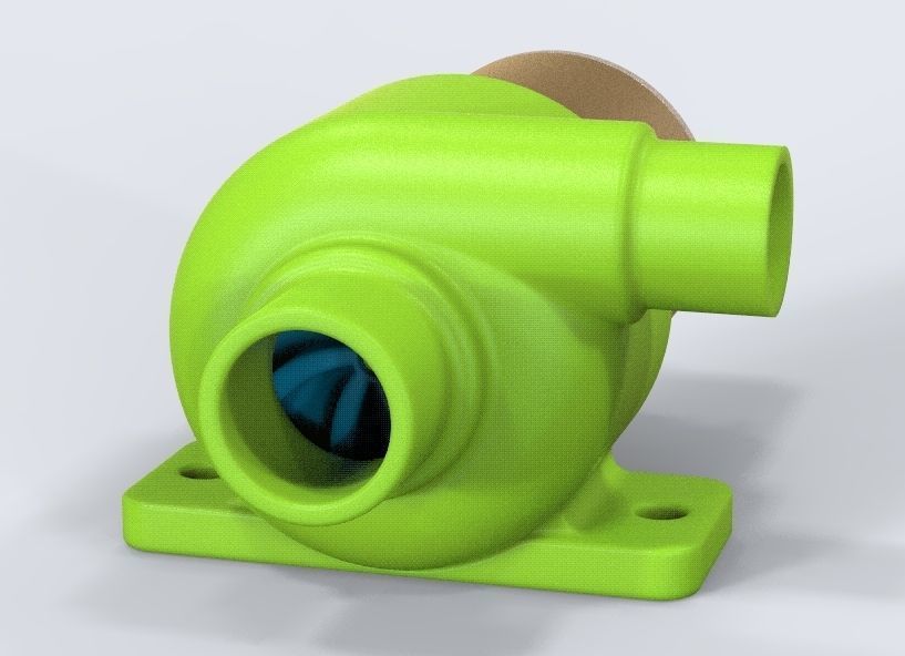 Pump For Aquarium  3D print model_4