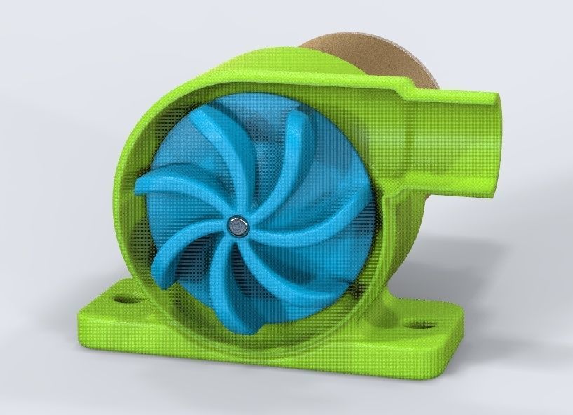 Pump For Aquarium  3D print model_45