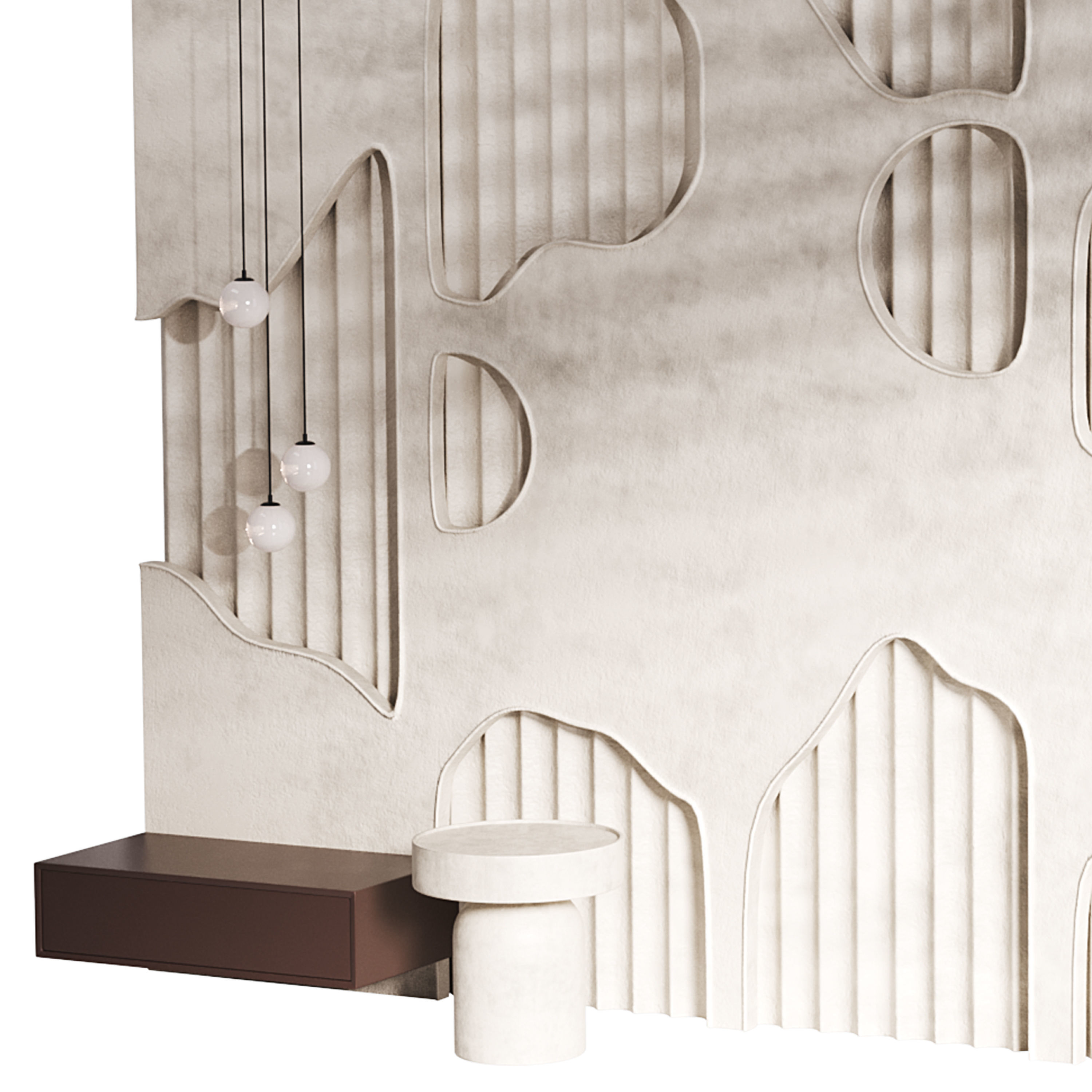 Decorative Wall panel  65 3D model_4