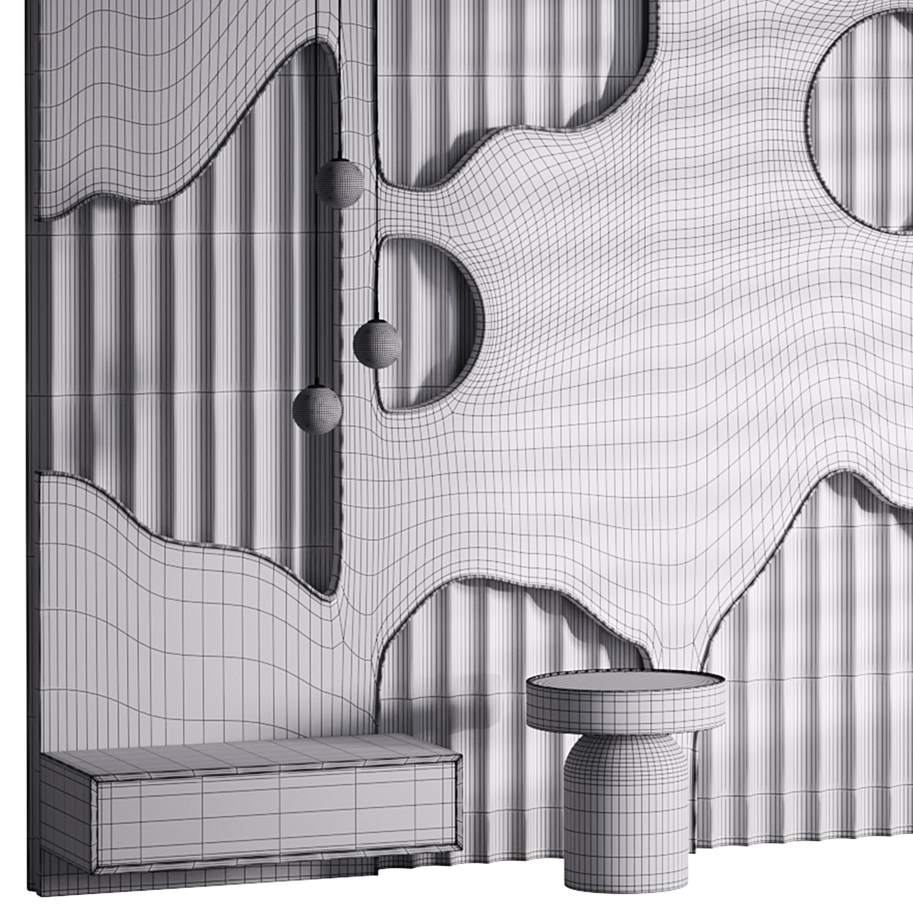 Decorative Wall panel  65 3D model_14