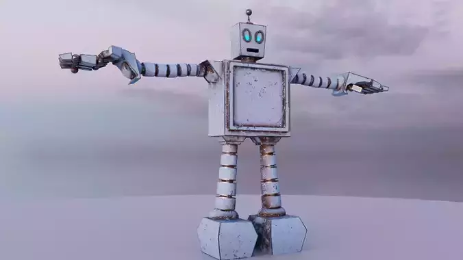 Super Robo - Realistic  Free 3D model