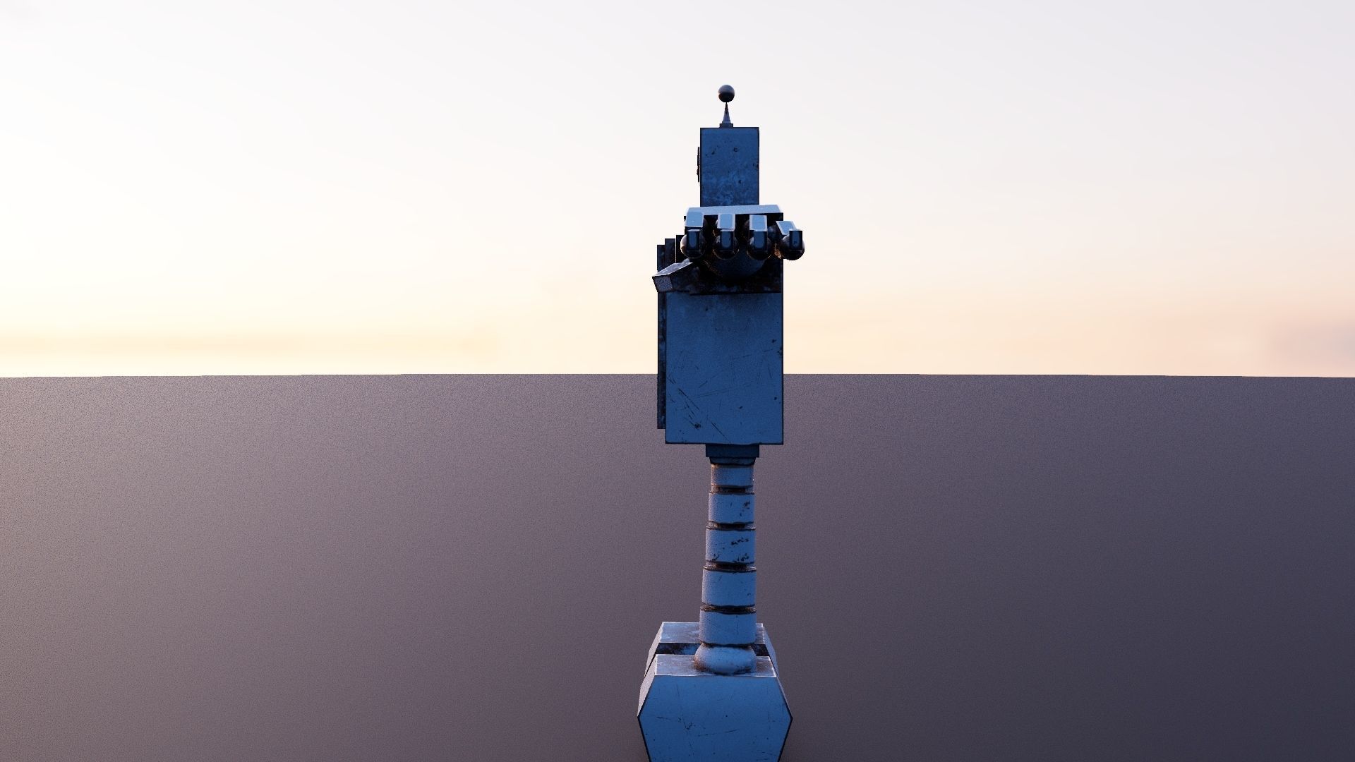 Super Robo - Realistic  Free 3D model_6