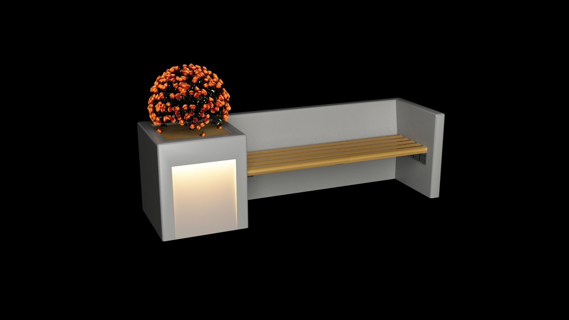 oturma bank 3D model_1