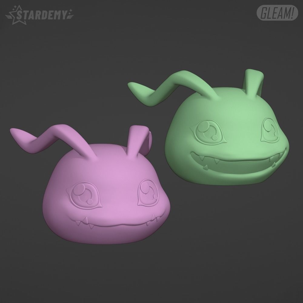 Koromon 2 models Chibi Cute Digimon Fanart 3D print model_10