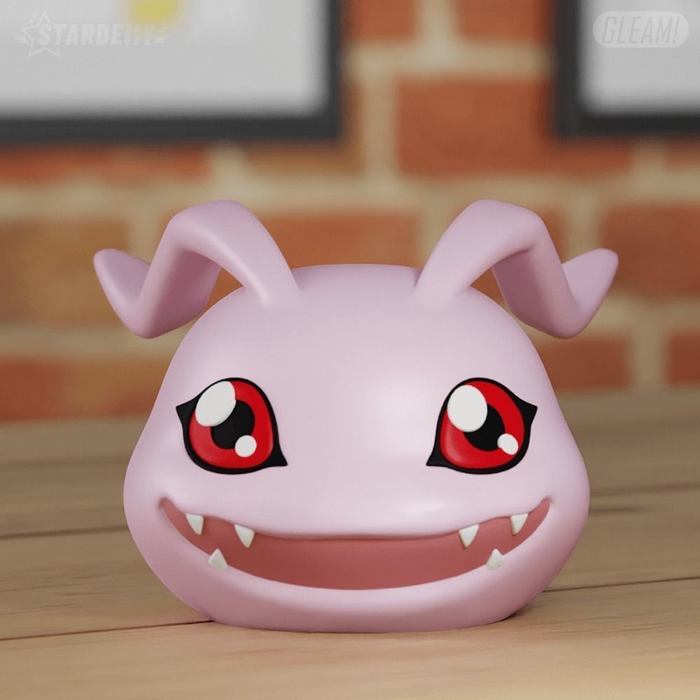 Koromon 2 models Chibi Cute Digimon Fanart 3D print model_7