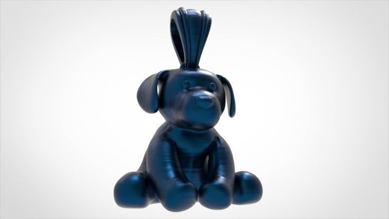 Stuffed animal Teddy Bear Charm Necklace Pendant Jewelry 3D print model_25