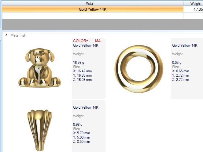 Stuffed animal Teddy Bear Charm Necklace Pendant Jewelry 3D print model_12