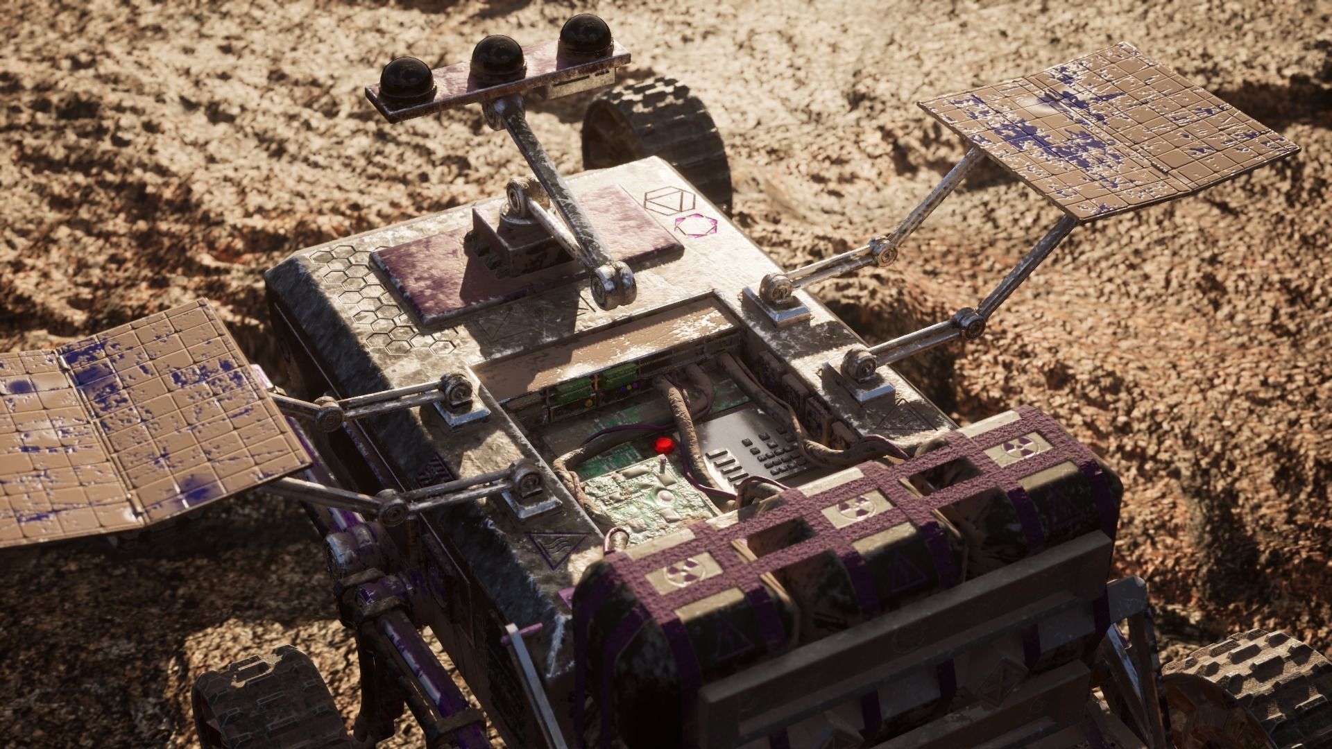 Sci-Fi Space Rover Low-poly 3D model_2