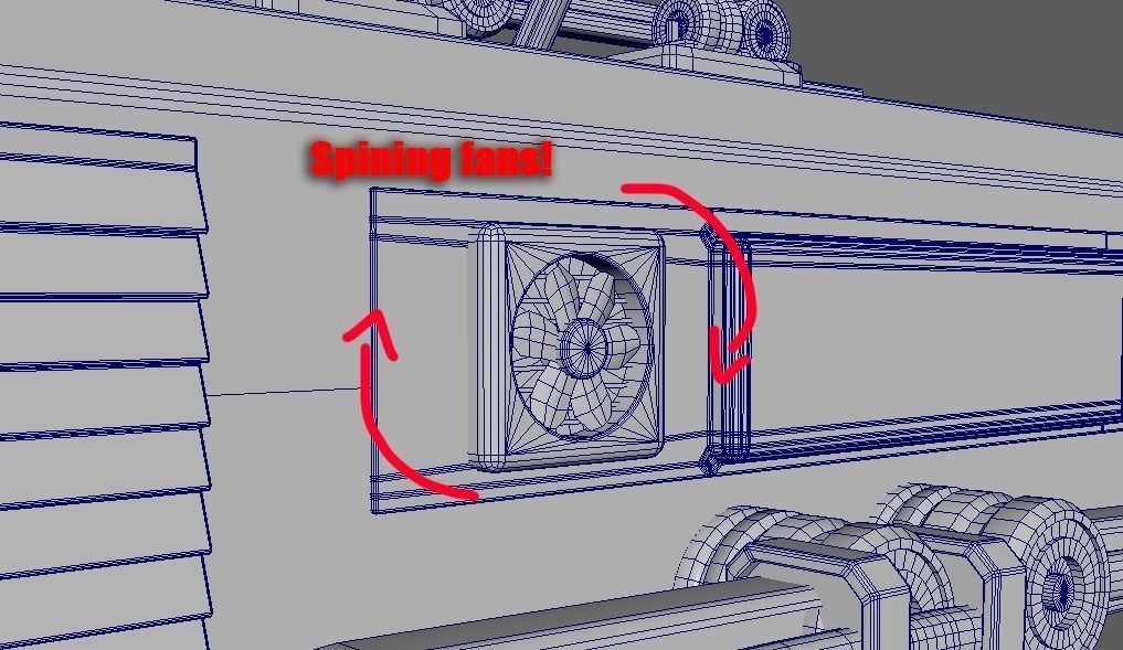 Sci-Fi Space Rover Low-poly 3D model_9