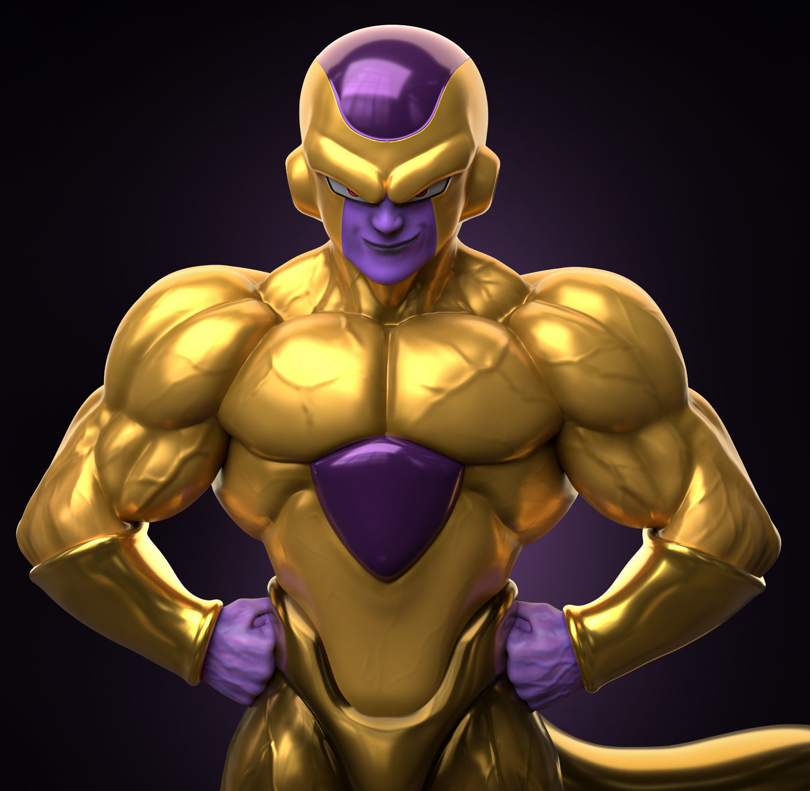 Golden Freeza - Dragon Ball 3D print model_1
