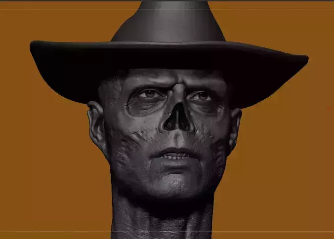 Fallout-The Ghoul Head 3D print model