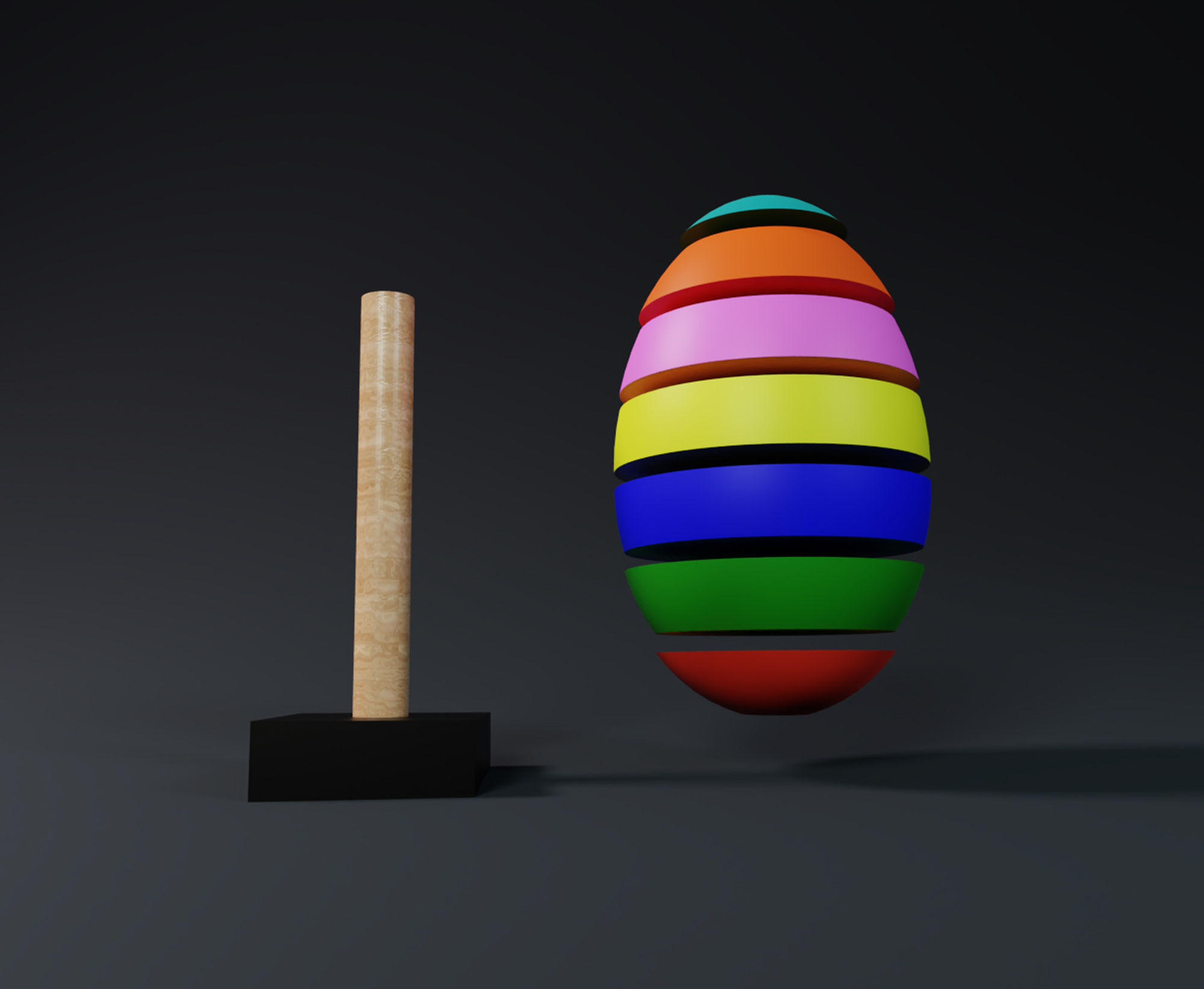 Fun and educational set of Montessori Egg Shapped games 3D print model_1