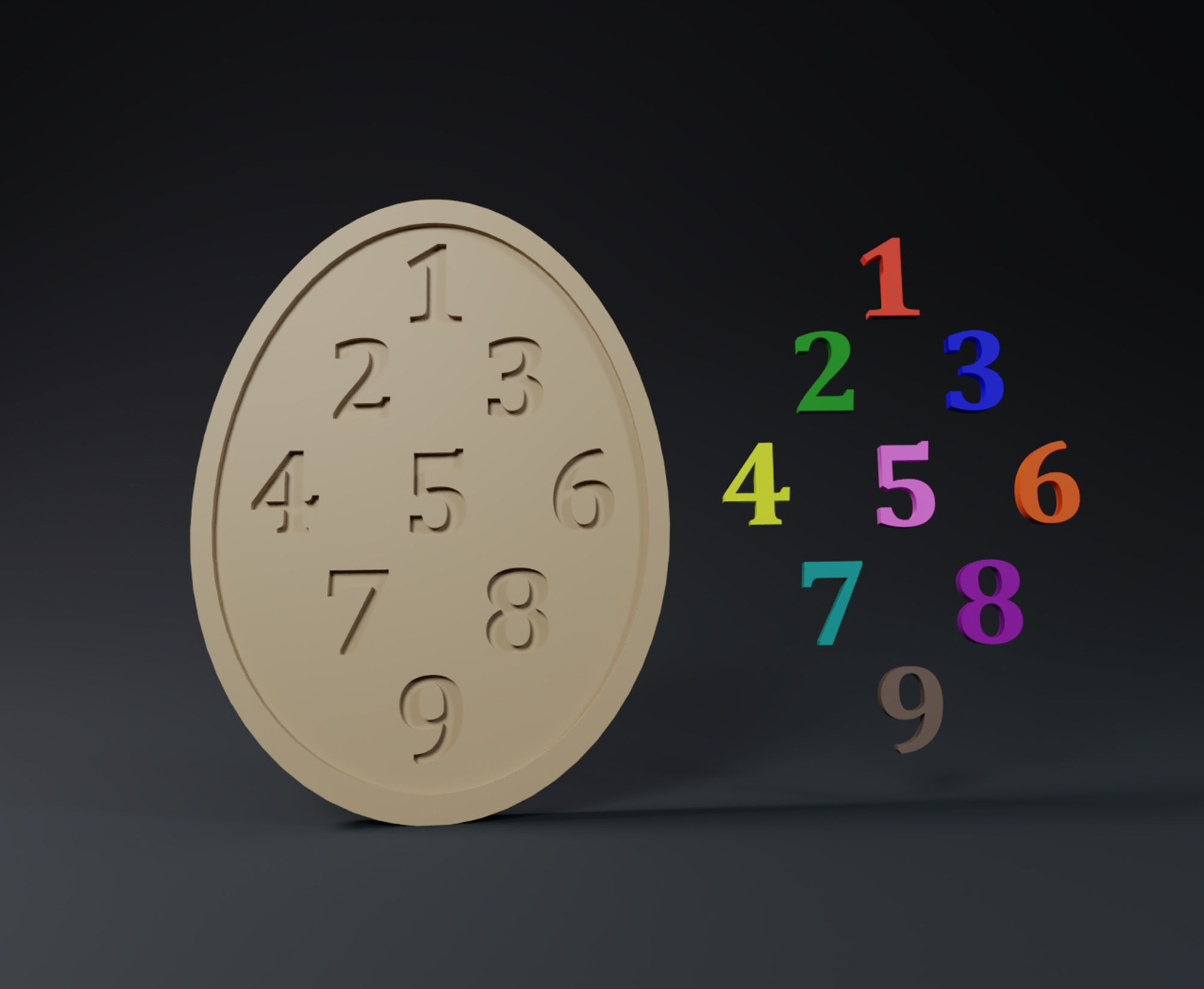 Fun and educational set of Montessori Egg Shapped games 3D print model_2