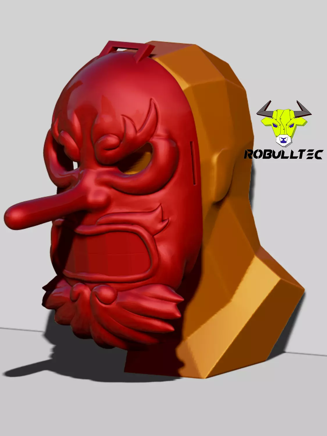 Tengu Mask 3D print model_0