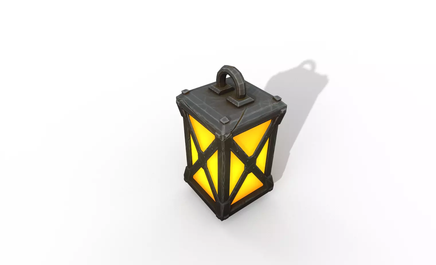 Stylized lamp Free low-poly 3D model