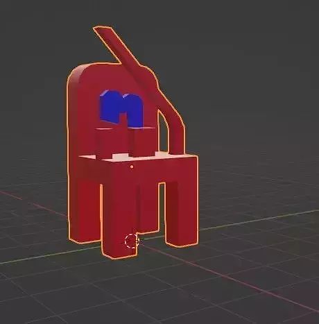 Cadeira de T0rtur4 do Mirio 3D model