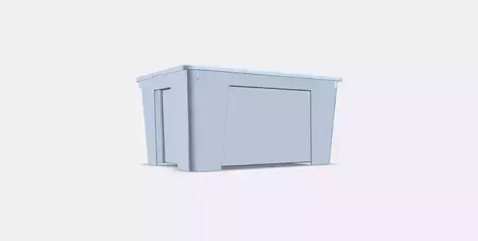 SAMLA Box 1 Low-poly 3D model