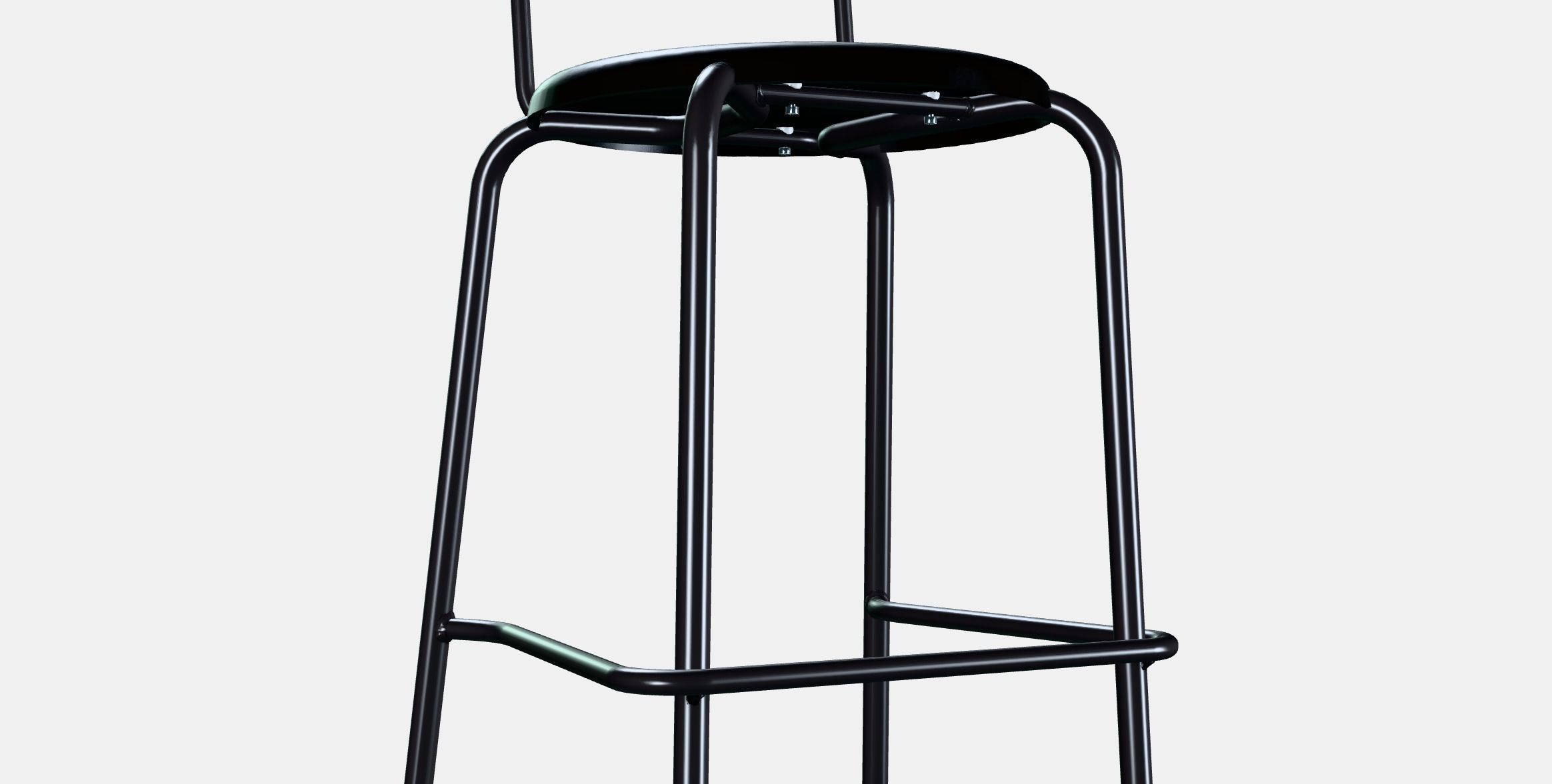 YNGVAR Bar stool Low-poly 3D model_2