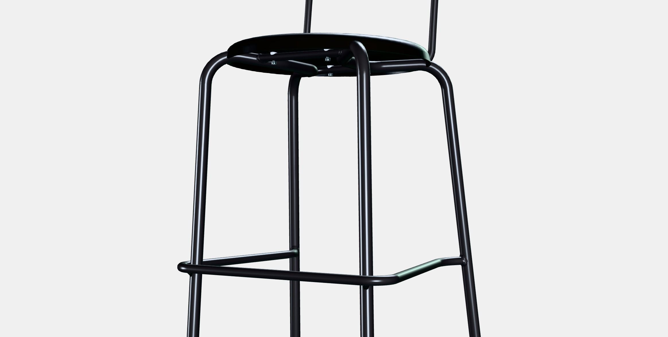 YNGVAR Bar stool Low-poly 3D model_5