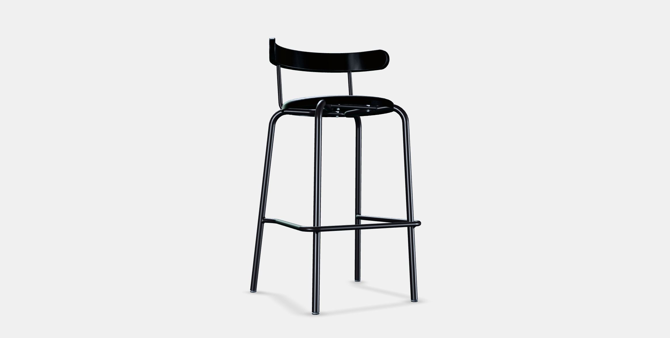YNGVAR Bar stool Low-poly 3D model_16