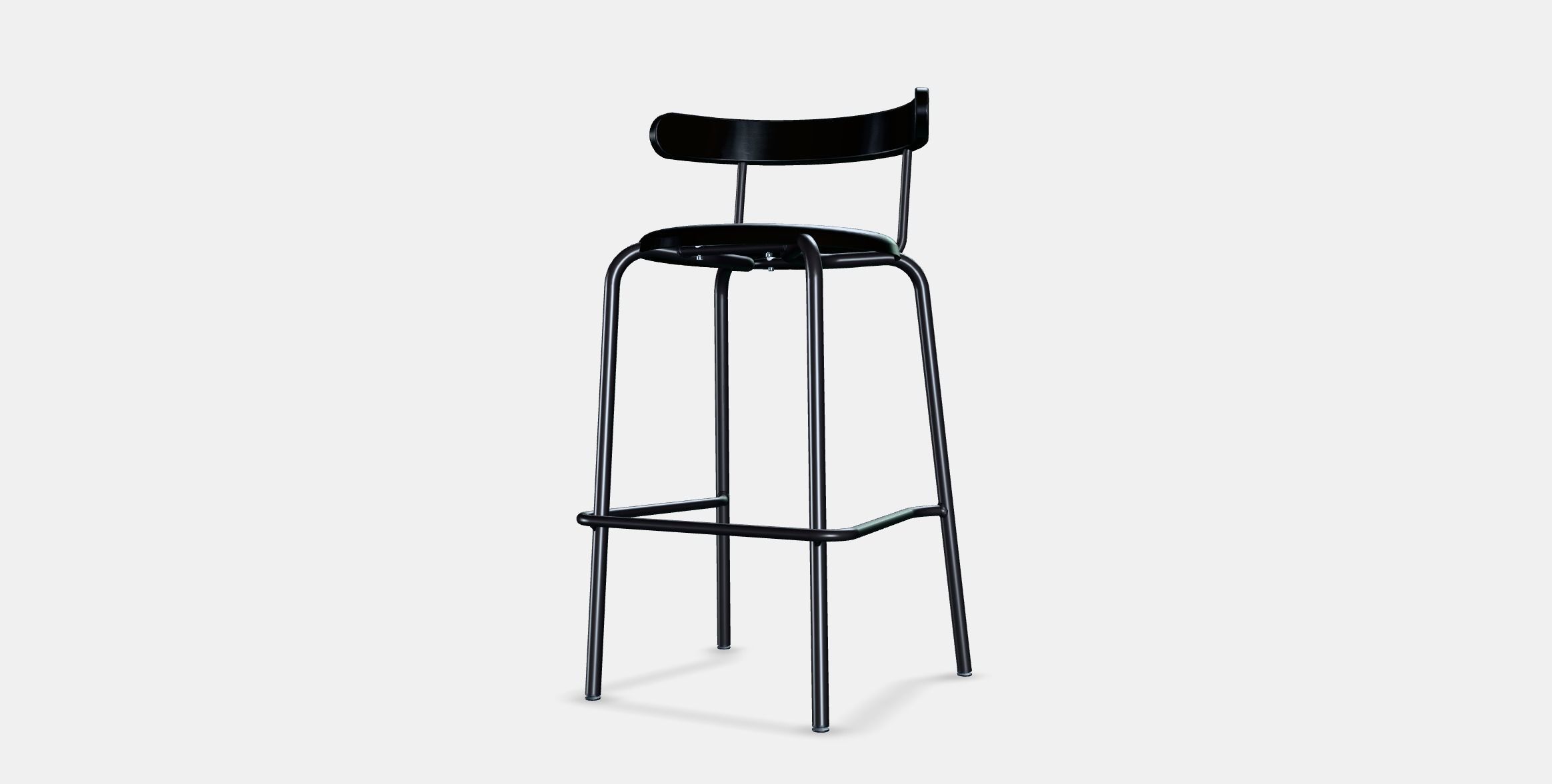 YNGVAR Bar stool Low-poly 3D model_6