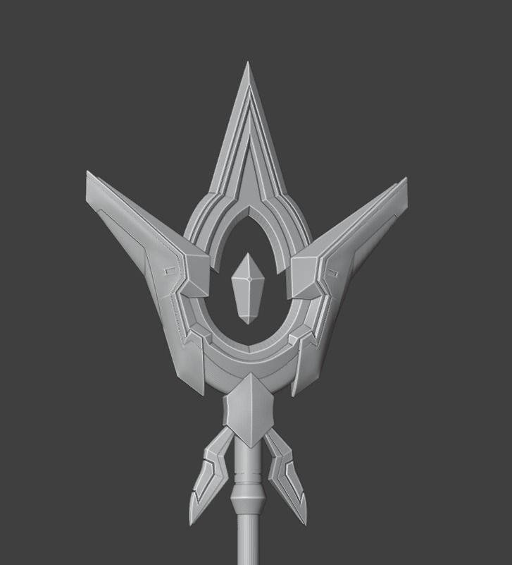 Lux Battle Academia Prestige Staff 3D print model_2