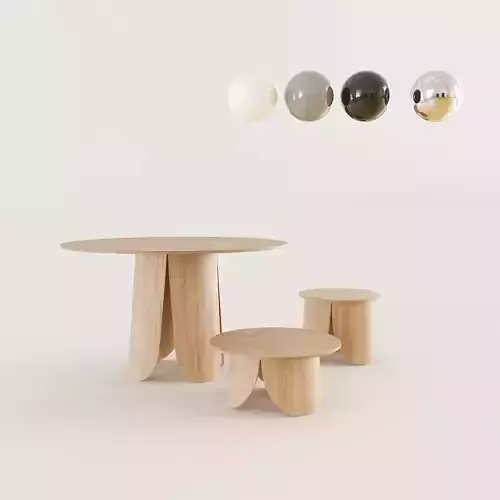 Peyote dinning table coffee table and side table