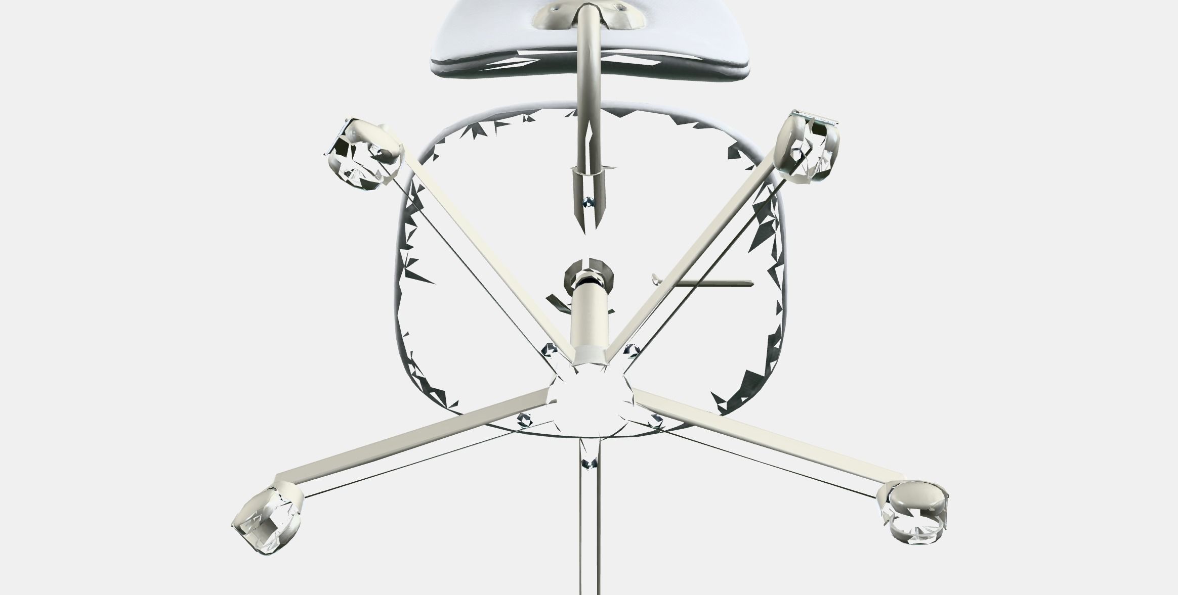 BLECKBERGET Swivel chair 1 Low-poly 3D model_8