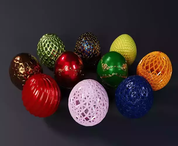 EGG COLLECTION - SET OF 10 EGGS HUNT