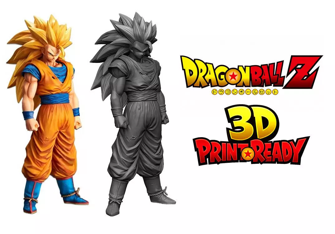 Goku Super Saiyan 3 3D print model