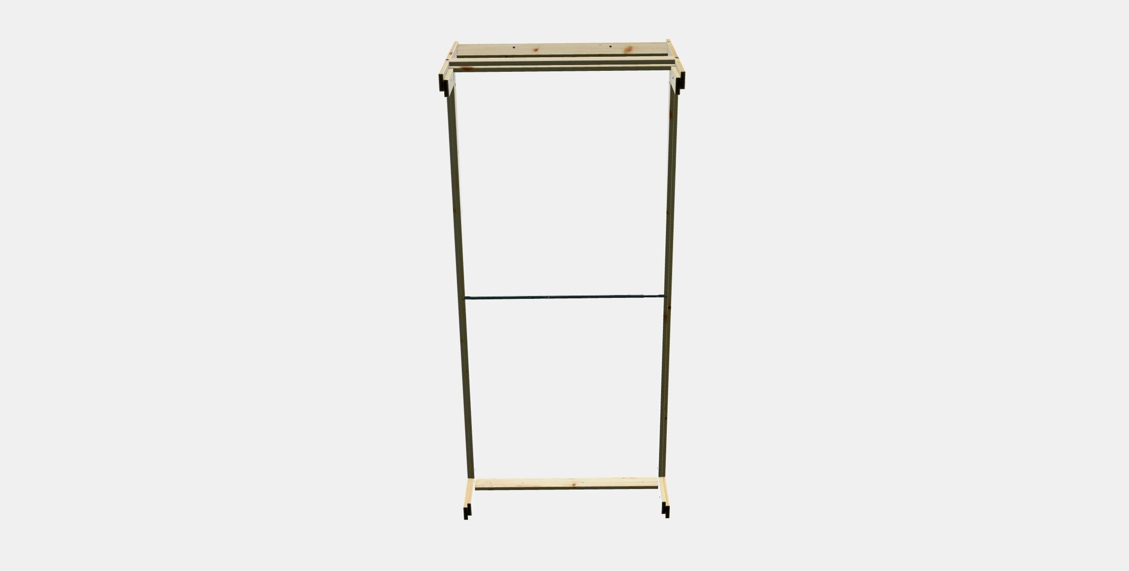 NEIDEN Bed frame Low-poly 3D model_7