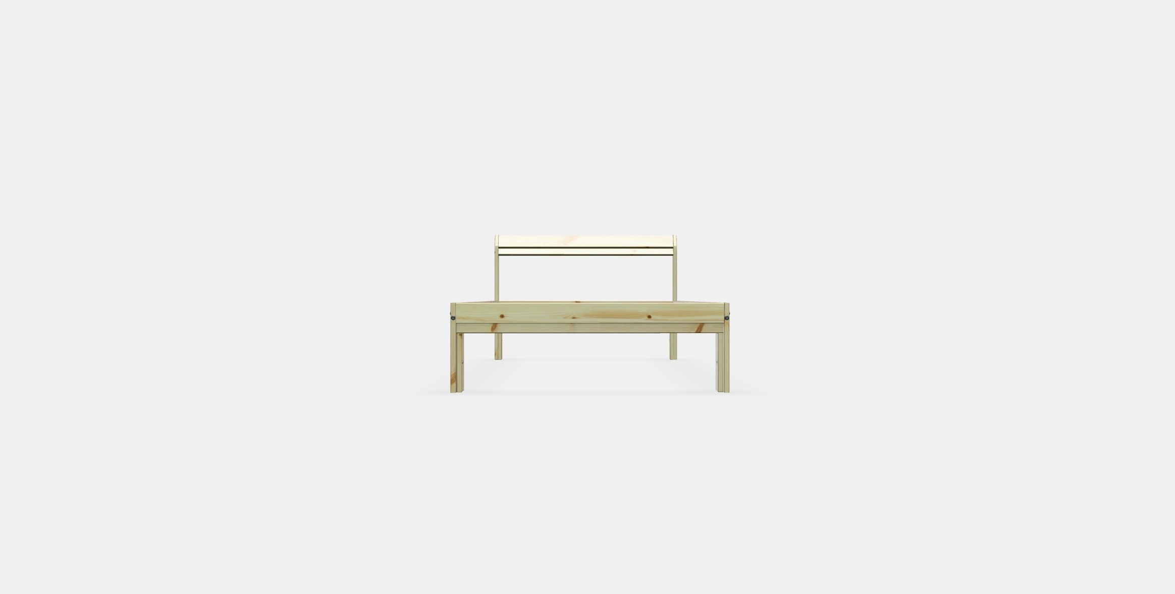 NEIDEN Bed frame Low-poly 3D model_10