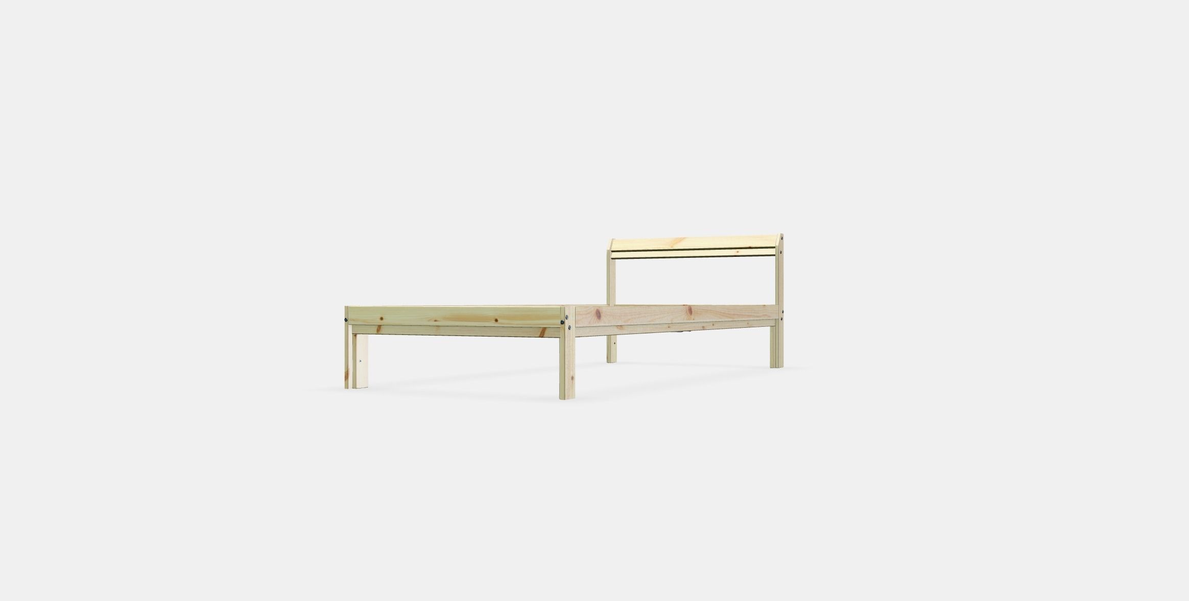 NEIDEN Bed frame Low-poly 3D model_12