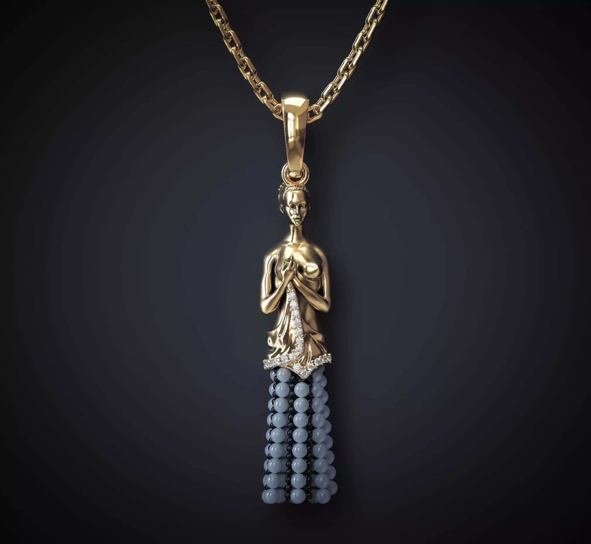 THE PENDANT IS A NAKED GIRL Printable Model 3D print model